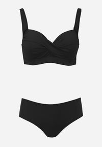 Born2be - Czarne Bikini Dwuczęściowe Zabudowane na Grubych Ramiączkach z Regulacją Aroaete. Kolekcja: plus size. Kolor: czarny. Długość: krótkie #5