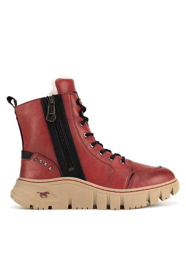 Trzewiki Mustang. Kolor: czerwony