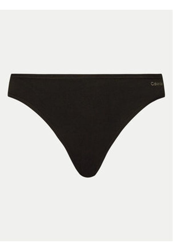 Calvin Klein Underwear Komplet 3 par stringów 000QD5217E Kolorowy. Materiał: bawełna. Wzór: kolorowy