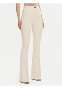 Elisabetta Franchi Spodnie outdoor 8053686307125 Biały Regular Fit. Kolor: biały. Materiał: syntetyk