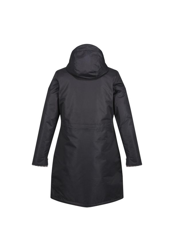 Regatta - Damska Kurtka Parka Ocieplana Przeciwdeszczowa Romine. Kolor: czarny. Sport: turystyka piesza