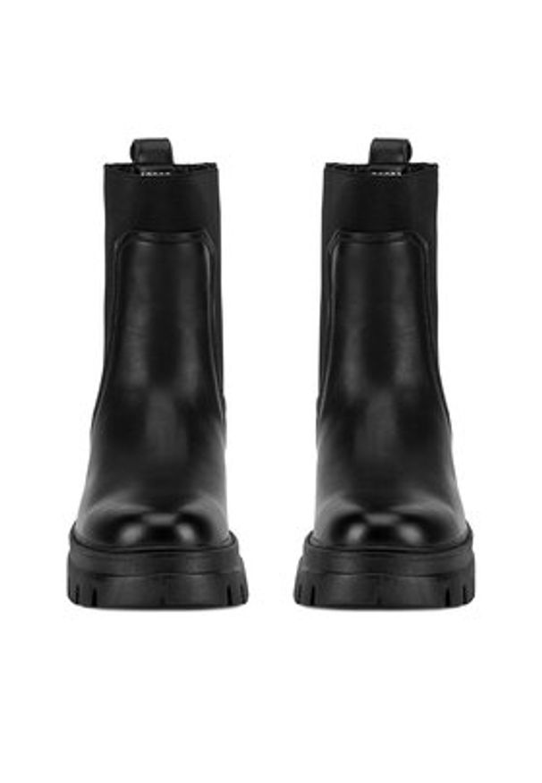 DeeZee Botki HY13030-7 Czarny. Kolor: czarny. Materiał: materiał