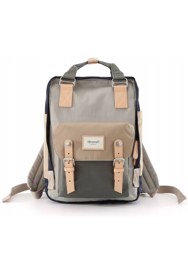 Plecak na laptopa Himawari 188L-77 szary. Kolor: szary. Materiał: tkanina, poliester. Styl: casual, elegancki
