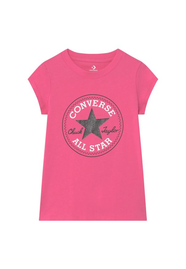 Koszulka z krótkim rękawem dla dzieci Converse Timeless Różowy. Kolor: różowy. Materiał: jersey, tkanina. Długość rękawa: krótki rękaw. Długość: krótkie