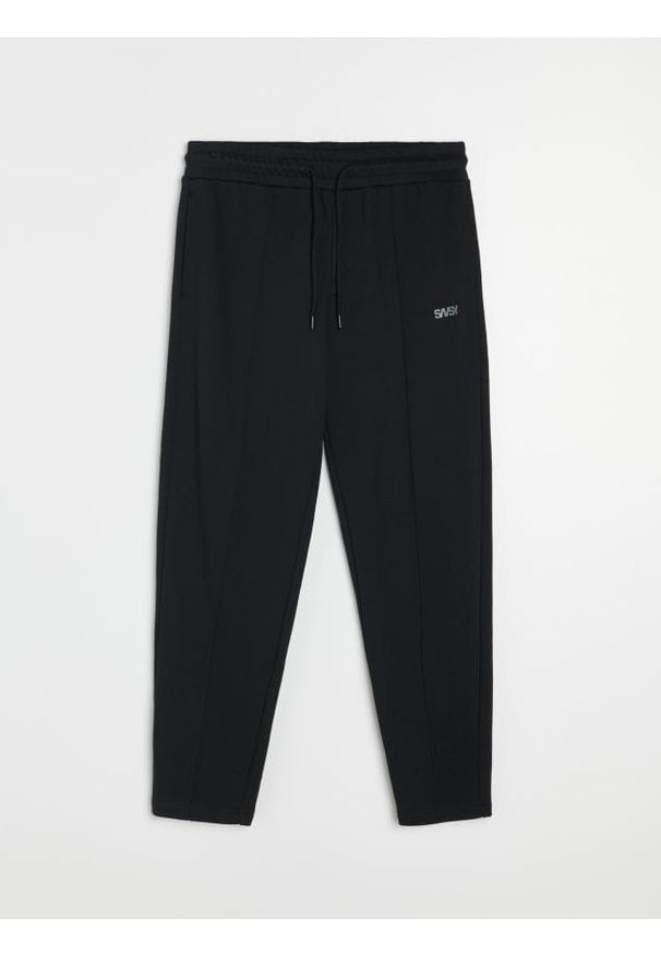 Sinsay - Spodnie jogger - czarny. Kolor: czarny