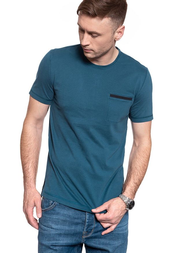 Mustang - MĘSKI T-SHIRT MUSTANG ALEX C POCKET 1009981 5243