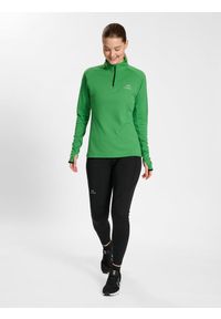 NewLine - Bluza damska 1/2 zip z długim rękawem Newline Phoenix. Kolor: zielony. Długość rękawa: długi rękaw. Długość: długie