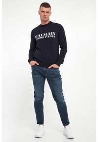 Balmain - Sweter męski wełniany BALMAIN. Materiał: wełna