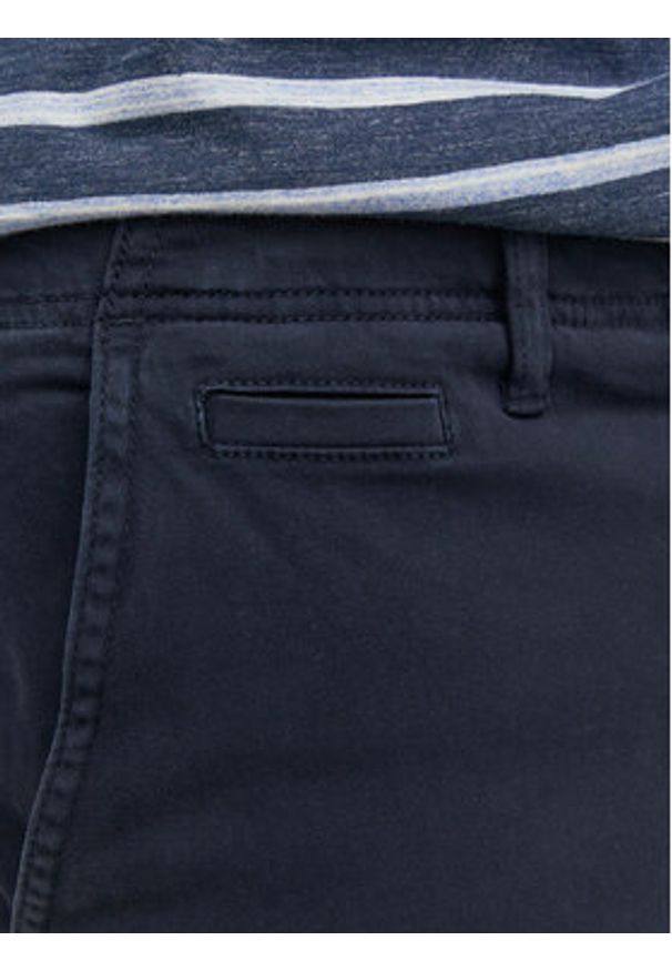 Jack & Jones Chinosy Harlow 12242188 Granatowy Tapered Fit. Kolor: niebieski. Materiał: bawełna
