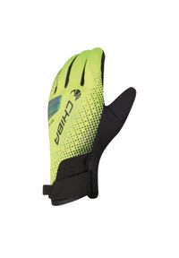 CHIBA - Rękawiczki sportowe unisex Chiba Bioxcell Wamr Winter z wodoodporną membraną. Kolor: żółty, czarny, wielokolorowy. Sezon: zima. Sport: kolarstwo #1
