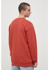 Vans bluza bawełniana męska kolor czerwony z nadrukiem. Kolor: czerwony. Materiał: bawełna. Wzór: nadruk #2