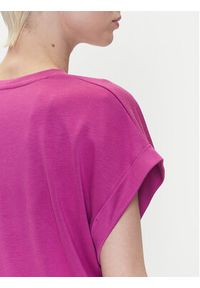 Emporio Armani T-Shirt EW000616 AF12187 UA227 Różowy Loose Fit. Kolor: różowy. Materiał: wiskoza #3