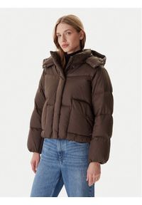 Levi's® Kurtka puchowa Western Bubble 003MD-0006 Brązowy Relaxed Fit. Kolor: brązowy. Materiał: syntetyk