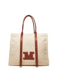 Torebka Max Mara Beachwear. Kolor: beżowy