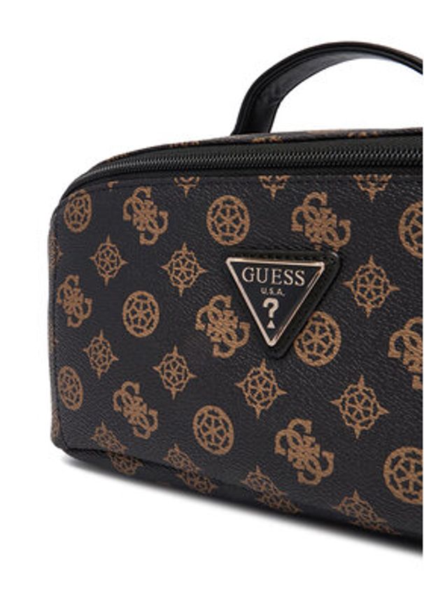 Guess Kosmetyczka Wilder Travel TWHP74 52067 Brązowy. Kolor: brązowy. Materiał: skóra