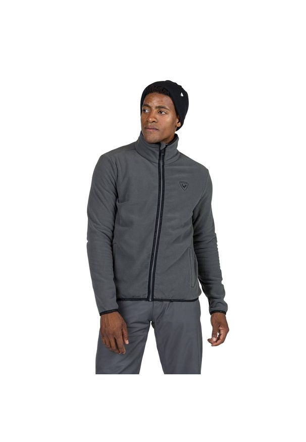 Bluza męska Rossignol Strawpile Fleece Fz. Kolor: szary. Sezon: zima. Sport: narciarstwo
