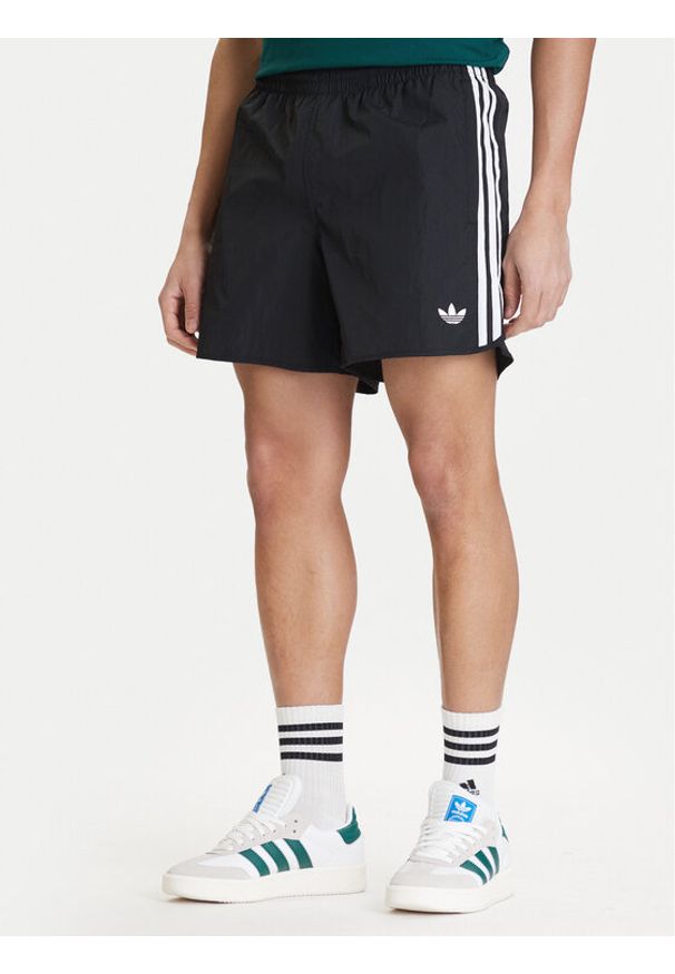 Adidas - adidas Szorty sportowe Sprinter KE3571 Czarny Regular Fit. Kolor: czarny. Materiał: syntetyk. Styl: sportowy