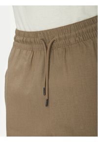 Emporio Armani Szorty materiałowe EM000681 AF12356 U6189 Brązowy Regular Fit. Kolor: brązowy. Materiał: len, wiskoza #4
