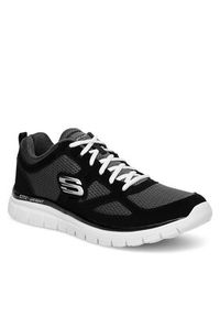 skechers - Skechers Sneakersy BURNS AGOURA 52635 BKW Czarny. Kolor: czarny. Materiał: mesh, materiał #3