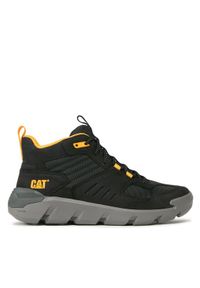 CATerpillar Sneakersy Crail Mid P725600 Czarny. Kolor: czarny. Materiał: skóra, nubuk