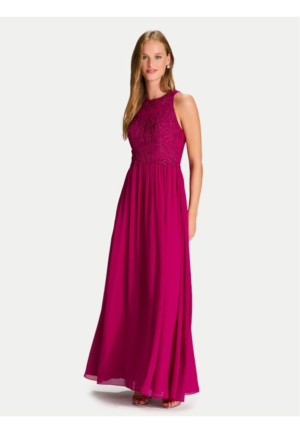 Hey Kyla Sukienka wieczorowa 5AI084HK Różowy Regular Fit. Kolor: różowy. Materiał: syntetyk. Styl: wizytowy