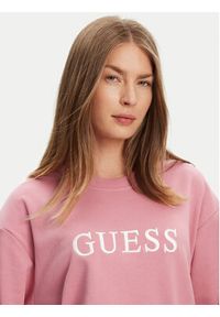 Guess Bluza O5RQ03 KCO31 Różowy Regular Fit. Kolor: różowy. Materiał: bawełna #5