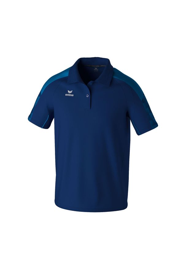 ERIMA - Polo Erima Evo Star. Typ kołnierza: polo. Kolor: niebieski. Materiał: materiał. Długość rękawa: raglanowy rękaw. Sport: piłka nożna