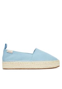 Espadryle Calvin Klein Jeans. Kolor: niebieski. Obcas: na platformie