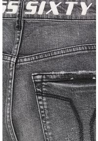 Miss Sixty jeansy damskie high waist. Stan: podwyższony. Kolor: szary #4