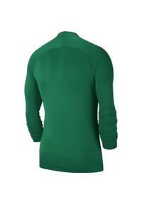 Nike - Męska Koszulka Z Długim Rękawem Park DriFIT Base Layer Top. Kolor: zielony. Długość rękawa: długi rękaw. Długość: długie