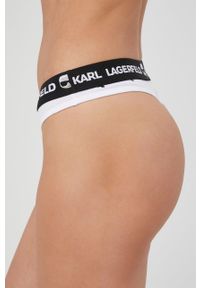 Karl Lagerfeld stringi 220W2104 kolor biały. Kolor: biały #3