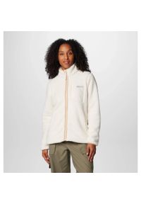 columbia - Sweter Damski Columbia West Bend II. Kolor: biały, beżowy, wielokolorowy. Materiał: polar. Sezon: jesień. Sport: turystyka piesza