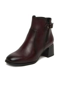 Lasocki Botki CEO-WB-THESSA-32 Bordowy. Kolor: czerwony. Materiał: skóra #7
