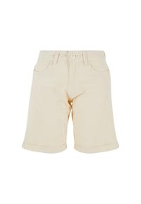 Urban Classics - Shorty Damskie Organiczna Bawełna. Kolor: brązowy. Materiał: bawełna. Długość: długie