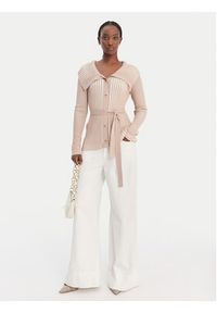 Liu Jo Sport Kardigan TA6116 MS55N Beżowy Regular Fit. Kolor: beżowy. Materiał: syntetyk. Styl: sportowy #5