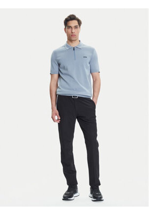 BOSS Polo K_Ever-X PS 50541961 Szary Regular Fit. Typ kołnierza: polo. Kolor: szary. Materiał: bawełna