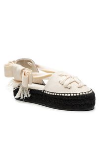 Tory Burch Espadryle Woven Bouble T Espadrille 282 Beżowy. Kolor: beżowy. Materiał: materiał #4