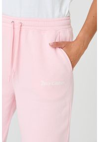Juicy Couture - JUICY COUTURE Różowe damskie spodnie Sora, Rozmiar M. Kolor: różowy. Materiał: guma, bawełna #6