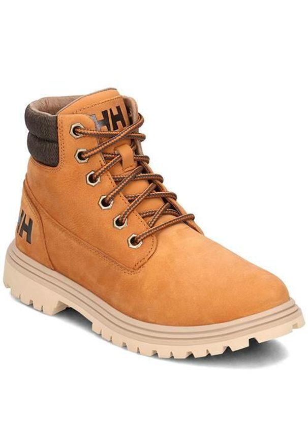 Buty do chodzenia damskie Helly Hansen W Fremont. Wysokość cholewki: za kostkę. Zapięcie: sznurówki. Kolor: żółty. Materiał: tkanina, skóra. Szerokość cholewki: normalna. Sport: turystyka piesza