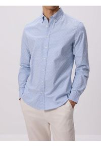 Reserved - Bawełniana koszula slim fit - jasnoniebieski. Kolor: niebieski. Materiał: bawełna #1