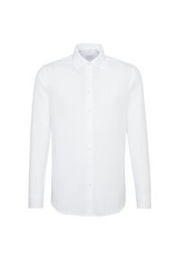 Seidensticker Koszula 01.693650 Biały Slim Fit. Kolor: biały. Materiał: bawełna #9
