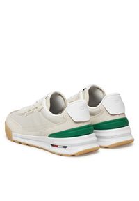 TOMMY HILFIGER - Tommy Hilfiger Sneakersy Retro Runner Seasonal FM0FM05425 Biały. Kolor: biały. Materiał: skóra #4