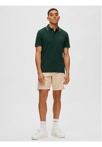 Selected Homme Polo 16087840 Zielony Regular Fit. Typ kołnierza: polo. Kolor: zielony #6