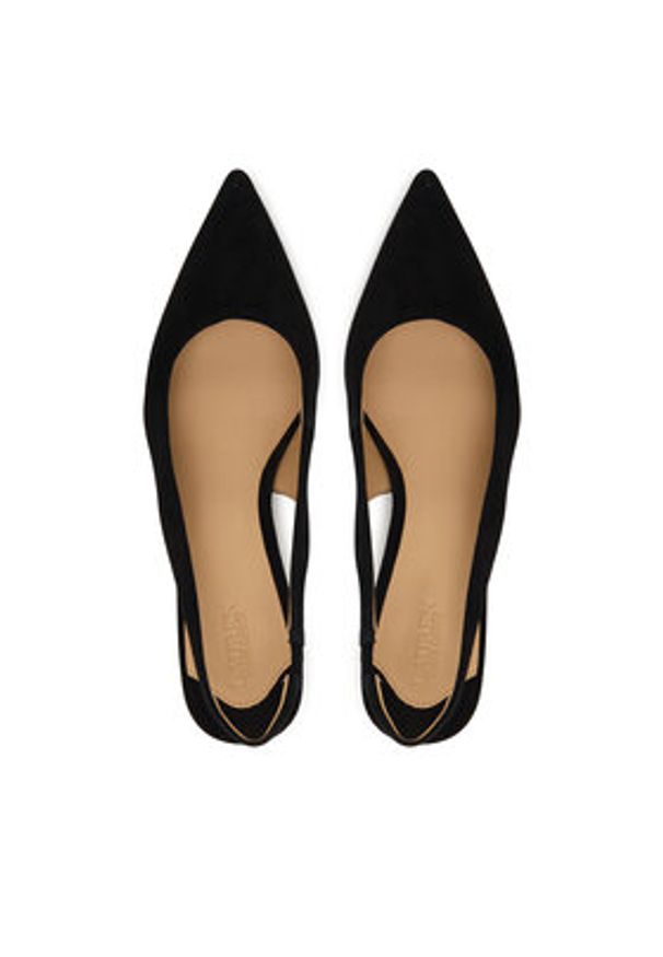 Lauren Ralph Lauren - LAUREN RALPH LAUREN Szpilki Lolah II 802959263009 Czarny. Kolor: czarny. Materiał: zamsz, skóra. Obcas: na szpilce