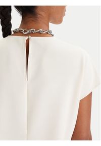 Patrizia Pepe Bluzka 8C0848/A701-W409 Écru Regular Fit. Materiał: syntetyk #3