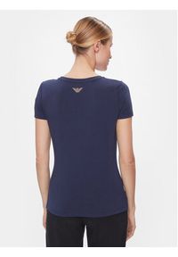 EA7 Emporio Armani T-Shirt 8NTT67 TJDQZ 1554 Granatowy Skinny Fit. Kolor: niebieski. Materiał: bawełna