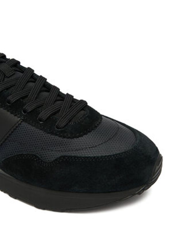 Polo Ralph Lauren Sneakersy Train 89 RIB-SK-LTL 809P01638002 Czarny. Kolor: czarny. Materiał: skóra, zamsz