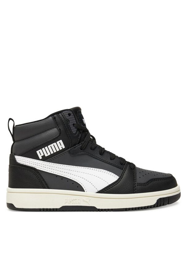 Puma Sneakersy Rebound V6 Mid Jr 393831 29 Czarny. Kolor: czarny. Materiał: skóra