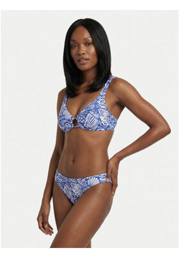 Seafolly Góra od bikini C Shells 31556MF328 Niebieski. Kolor: niebieski. Materiał: syntetyk