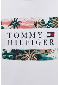 TOMMY HILFIGER - Tommy Hilfiger - Bluza bawełniana. Okazja: na co dzień. Kolor: biały. Materiał: bawełna. Wzór: nadruk. Styl: casual #5
